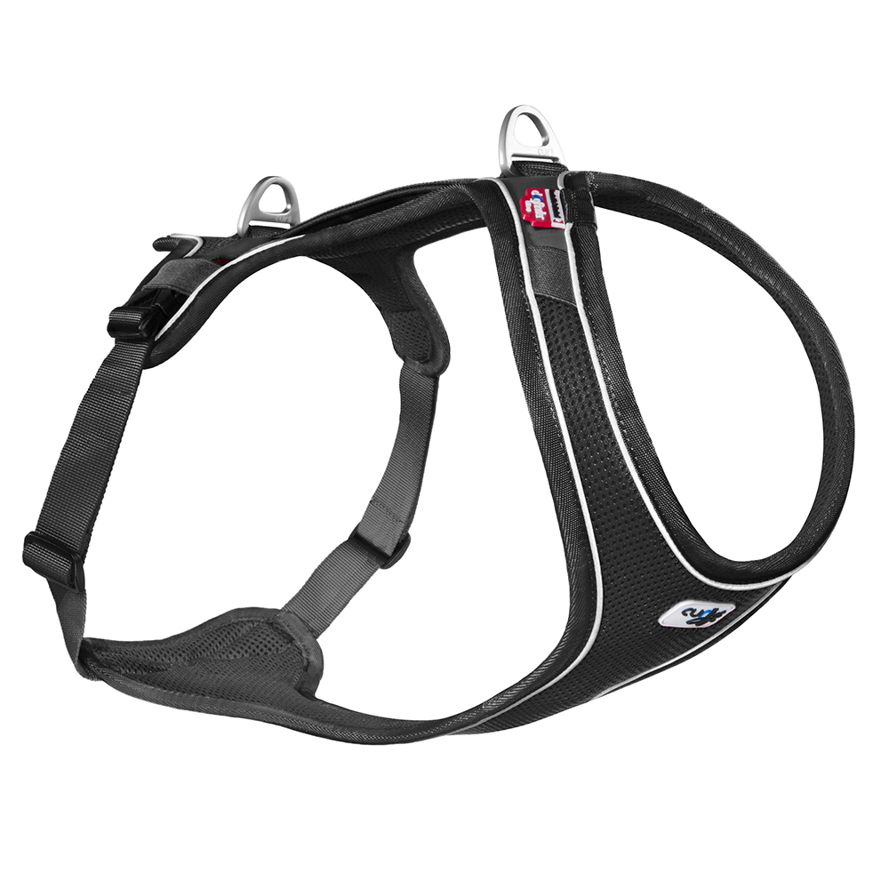Curli Belka Comfort -koiranvaljaat, musta - XS-koko: rinnanympärys 58 - 62 cm