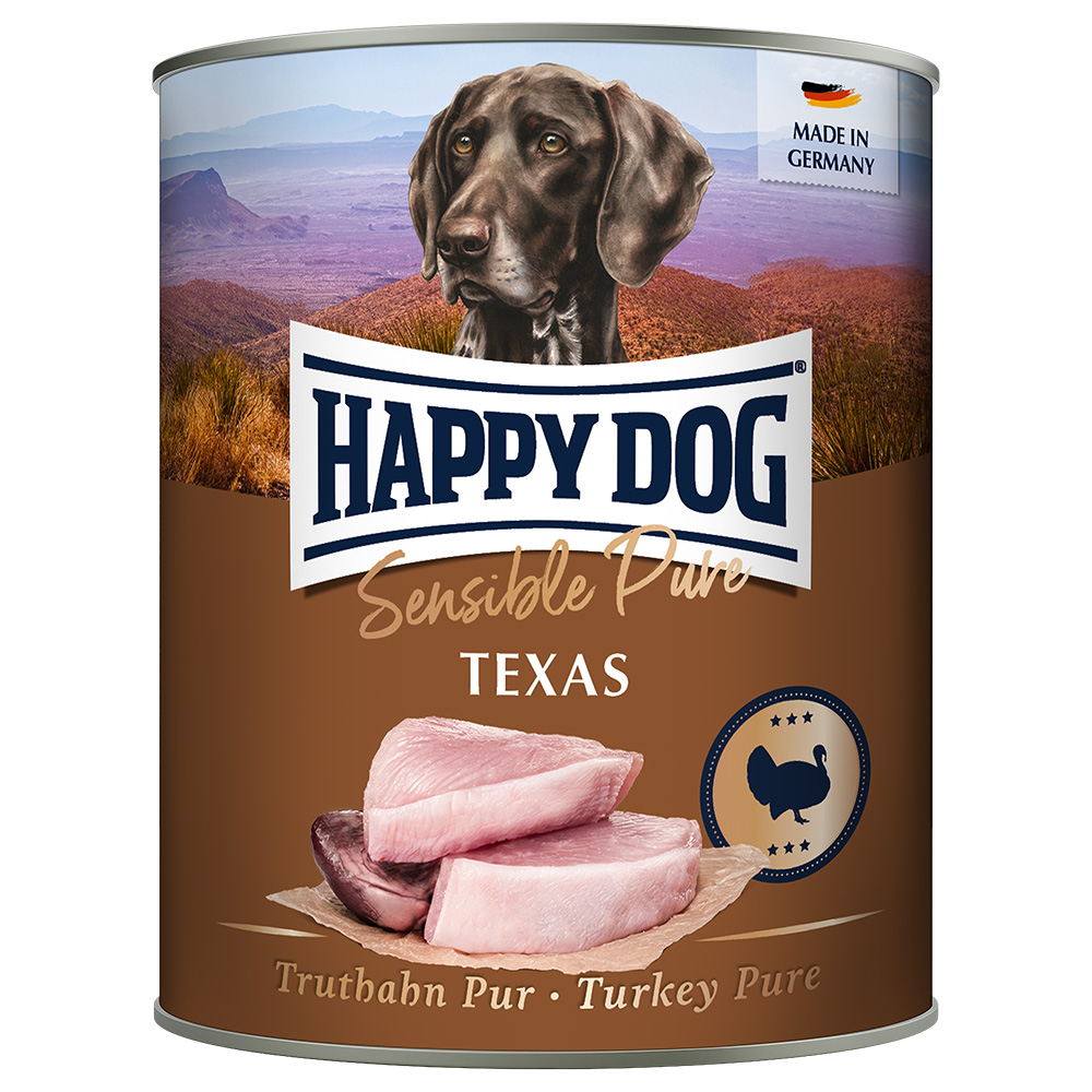 Happy Dog Sensible Pure 12 x 800 g - Texas (kalkkuna)